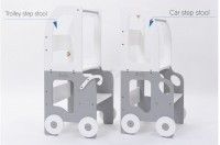 Väikelapse köögitorn/laud ja tool Car Model kõik ühes, kahevärviline, UUED TOOTED, Lastelauad, toolid, Arvuti-ja kirjutuslauad, Lastetoolid, Lastemööbel ja sisustus